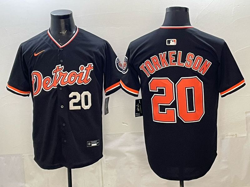 Men Detroit Tigers #20 Torkelson black Game Nike MLB Jersey0321001014->detroit tigers->MLB Jersey
